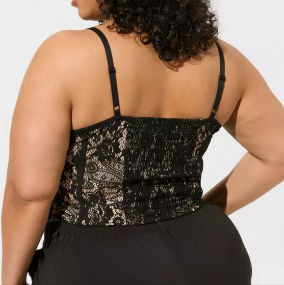 Torrid Sz 3 Lace Corset Crop Top - Picture 3 of 5